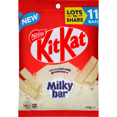 Nestle Kit Kat Milkybar White Chocolate Sharepack 154g