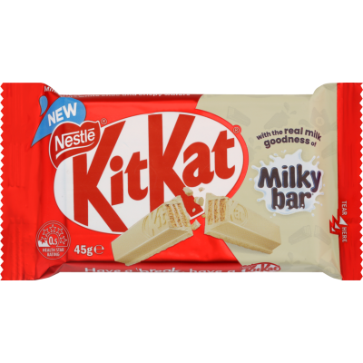 Nestle Kit Kat Milkybar White Chocolate Bar 45g