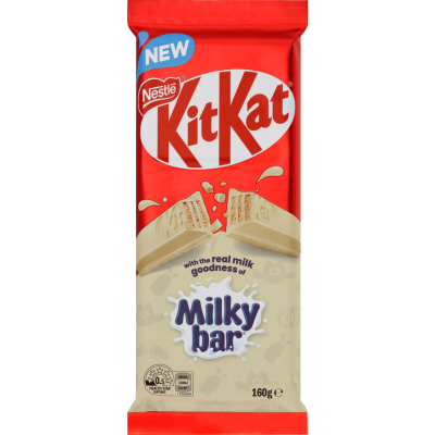 Nestle Kit Kat Milkybar White Chocolate Block 160g