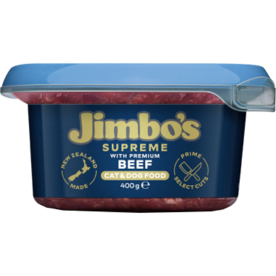 Jimbo's Supreme With Premium Beef Cat & Dog Food 400g