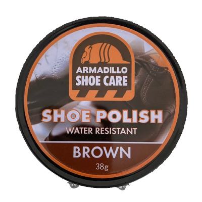 Armadillo Brown Shoe Polish 38g