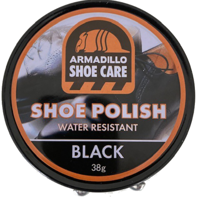 Armadillo Black Shoe Polish 38g