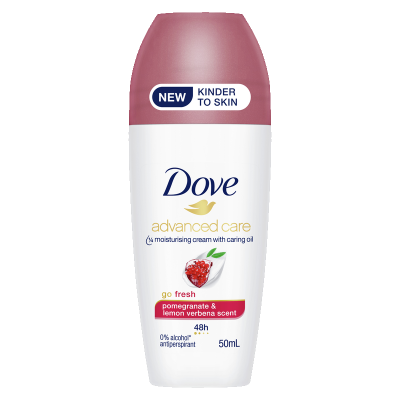 Dove Advanced Care Pomegranate & Lemon Verbena Scent 48Hr Antiperspirant Roll On 50ml