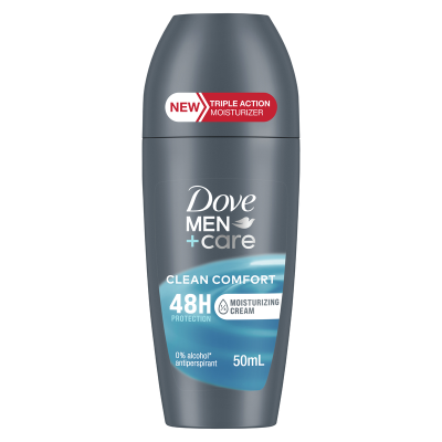 Dove Men + Care Clean Comfort 48Hr Antiperspirant Roll On 50ml