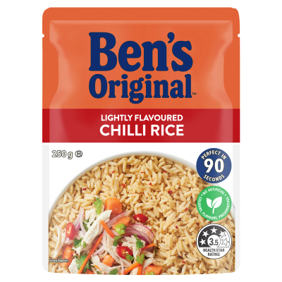 Ben's Original Lightly Flavoured Chilli Rice Microwave Pouch 250g