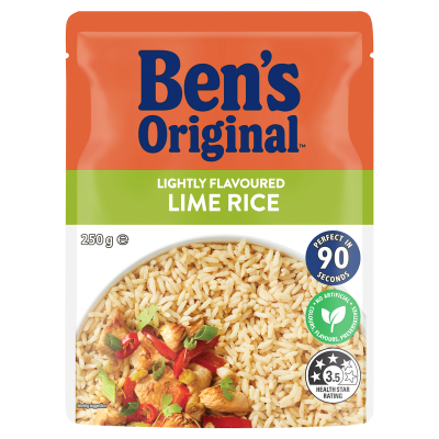 Ben's Original Lightly Flavoured Lime Rice Microwave Pouch 250g