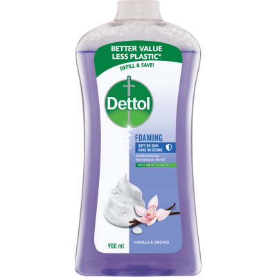 Dettol Foaming Vanilla & Orchid Hand Wash Refill 900ml