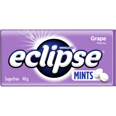 Eclipse Grape Flavour Chewy Mints 40G