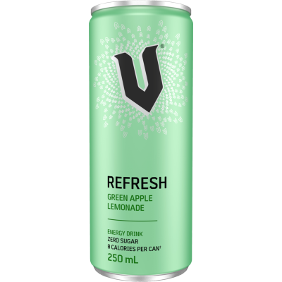 V Refresh Green Apple Lemonade Energy Drink 250ml