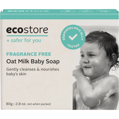 Ecostore Oat Milk Fragrance Free Ultra Sensitive Baby Soap 80g