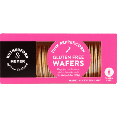 Rutherford & Meyer Pink Peppercorn Rice Wafers 100g