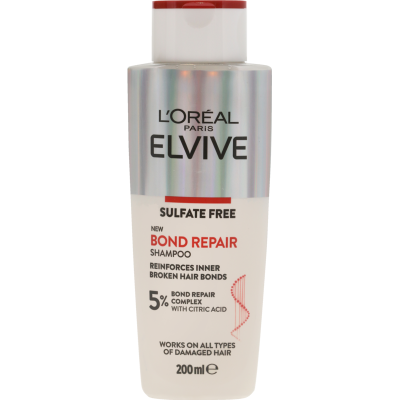 L'Oreal Paris Elvive Sulfate Free Bond Repair Shampoo 200ml