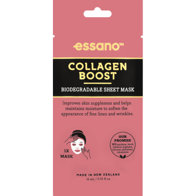 Essano Collagen Boost Biodegradable Sheet Mask 15ml