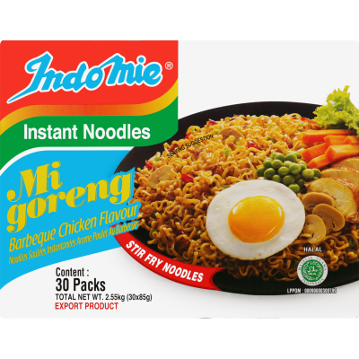 Indomie Mi Goreng Barbeque Chicken Noodles 30 x 85g