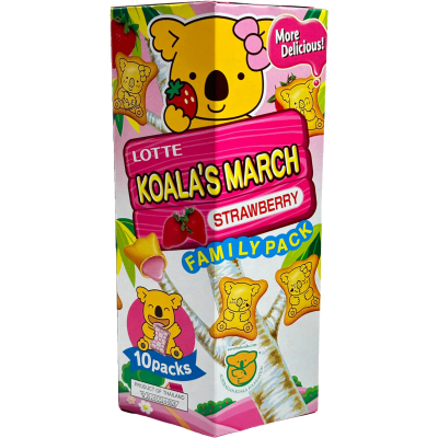 Lotte Koala's March Strawberry Cookies Family Pack 195g