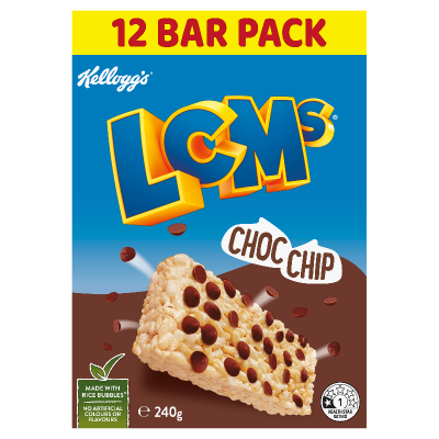 Kellogg's LCM's Choc Chip Rice Bubble Bars 240g