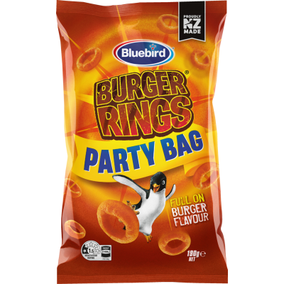 Bluebird Burger Rings Party Bag 190g