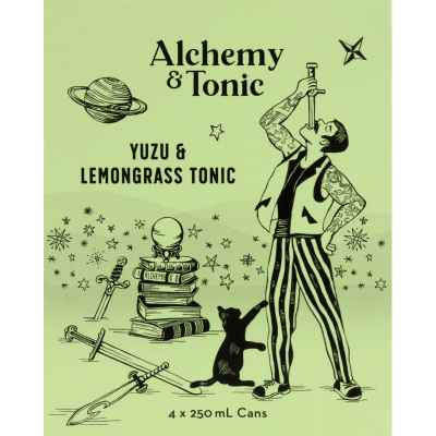 Alchemy & Tonic Yuzu & Lemongrass Tonic 4 x 250ml