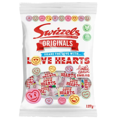 Swizzels Originals Lovehearts Lollies 127g