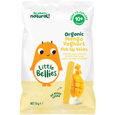 Little Bellies Organic Mango Yoghurt Pick-Up-Sticks 10+ Months 16g