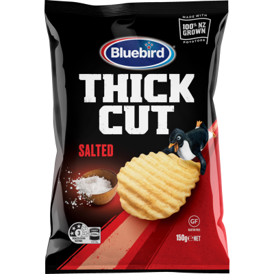 Bluebird Thick Cut Salted Potato Chips 150g