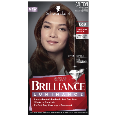 Schwarzkopf Brilliance Cinnamon Brown L68 Hair Colour 142.5ml