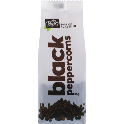 Mrs Rogers Bags Of Flavour Black Peppercorns 35g