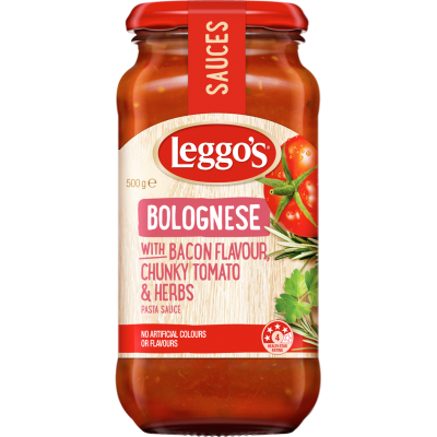 Leggo's Bacon Chunky Tomato & Herbs Bolognese Sauce 500 g