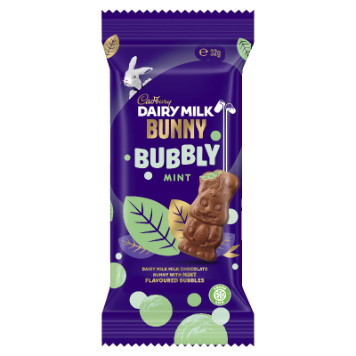 Cadbury Bubbly Mint Bunny Chocolate Bar 32g