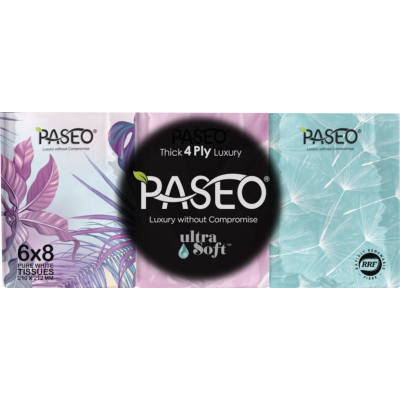 Paseo 4ply Ultra Soft Mini (pocket) Facial Tissues 48pk