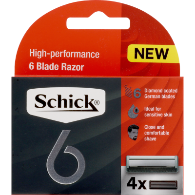Schick 6 Razor Blades Refill 4pk
