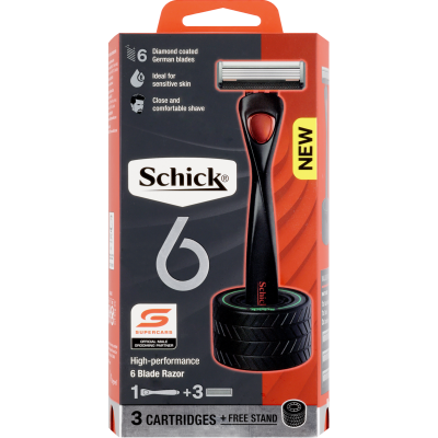 Schick 6 Mens Razor Kit 1pk