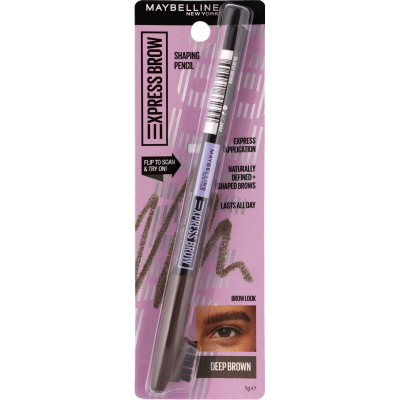 Maybelline New York Express Brow Shaping Pencil Deep Brown C 1g
