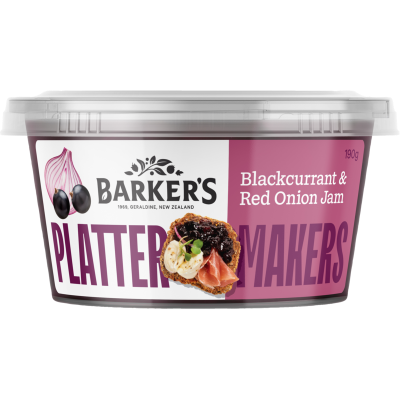 Barker's Platter Makers Blackcurrant & Red Onion Jam 190g