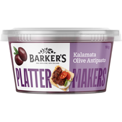 Barker's Platter Makers Kalamata Olive Antipasto 190g