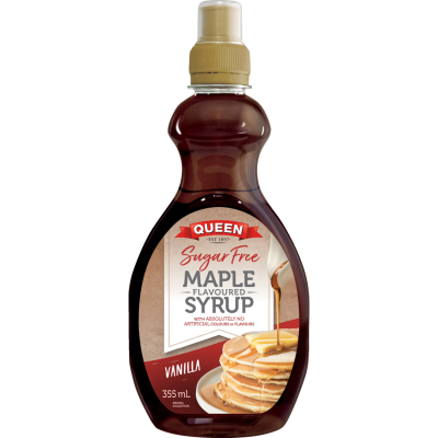 Queen Sugar Free Vanilla Maple Flavoured Syrup 355ml