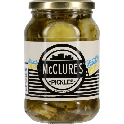 McClures Pickles Bread & Butter Crinkle Cut Pickles 500g