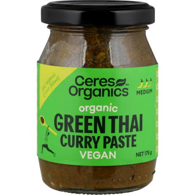 Ceres Organics Medium Green Thai Curry Paste Cooking Paste 175g