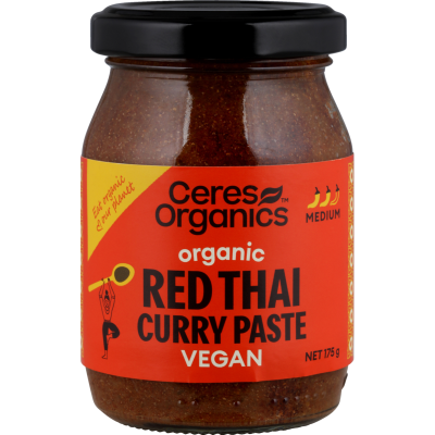 Ceres Organics Medium Red Thai Curry Paste Cooking Paste 175g