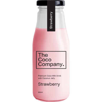 The Coco Company Coconut Milk Drink With Jelly Strawberry Flavour 280ml