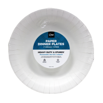 Qiwi Paper Dinner Plates 10pk