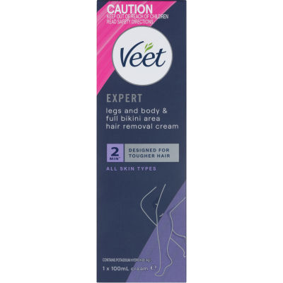 Veet Expert Legs & Body All Skin Types Hair Removal Cream 100ml