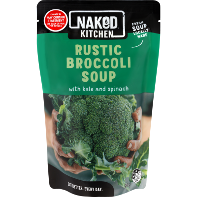 Naked Rustic Broccoli Soup with Kale And Spinach 500g