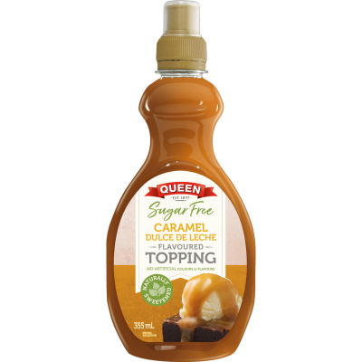 Queen Caramel Dulce De Leche Queen Sugar Free Topping 355ml