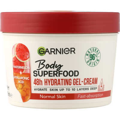 Garnier Body Superfood Watermelon & Hyaluronic Acid 48Hr Hydrating Gel- Gream 380ml