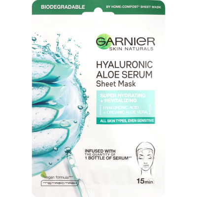 Garnier Skin Naturals Hyaluronic Aloe Serum Sheet Mask 28g