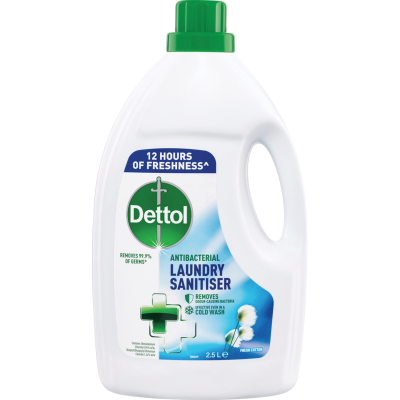Dettol Fresh Cotton Antibacterial Laundry Sanitiser 2.5l
