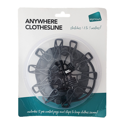 Seymours Anywhere Clothesline 1pk