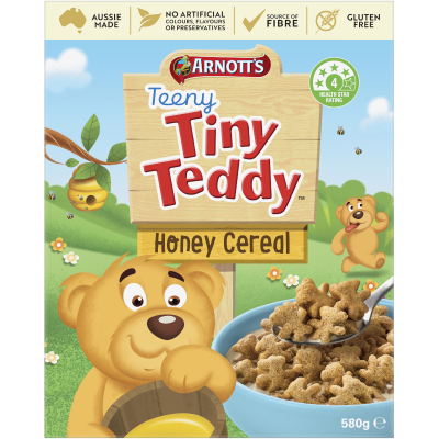 Arnott's Teeny Tiny Teddy Honey Cereal 580g