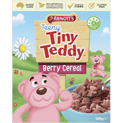 Arnott's Teeny Tiny Teddy Berry Cereal 580g